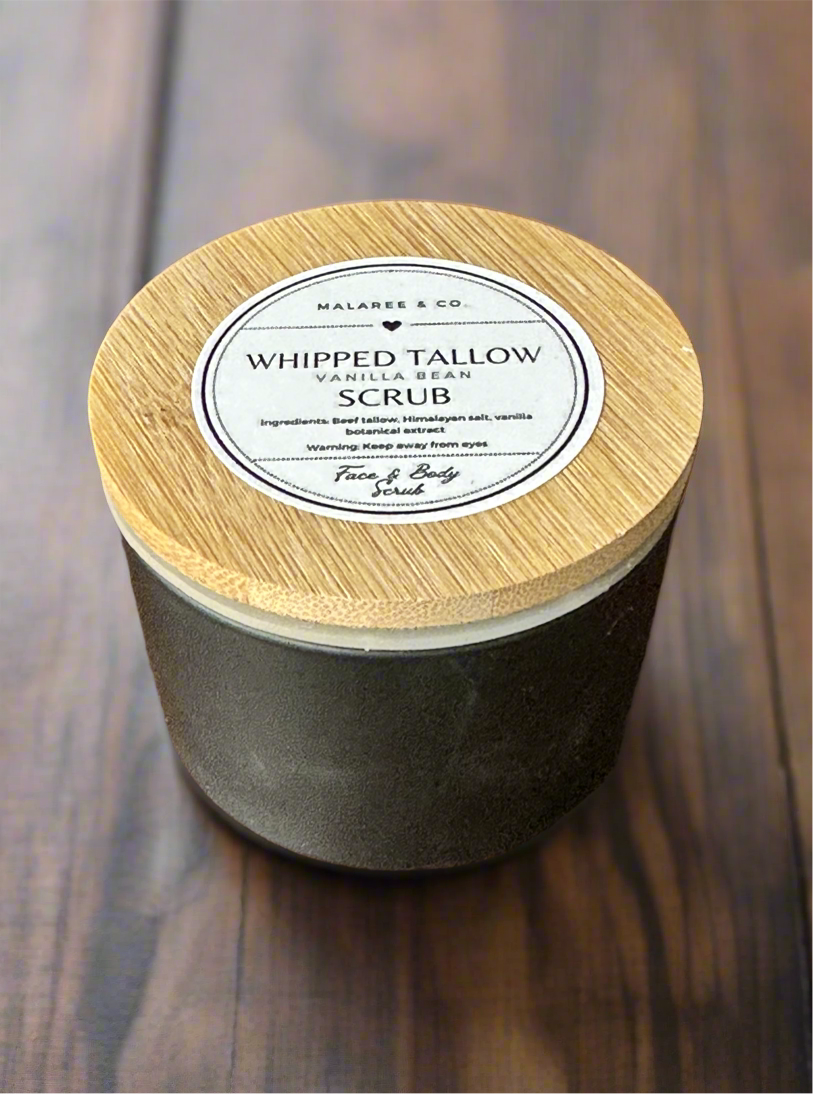 Tallow Salt Scrub {Vanilla Bean}