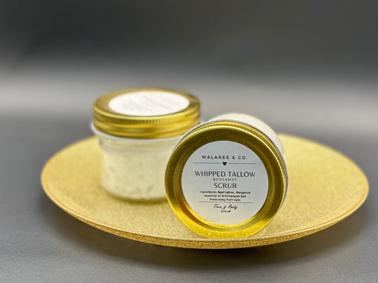 Tallow Salt Scrub {Bergamot}